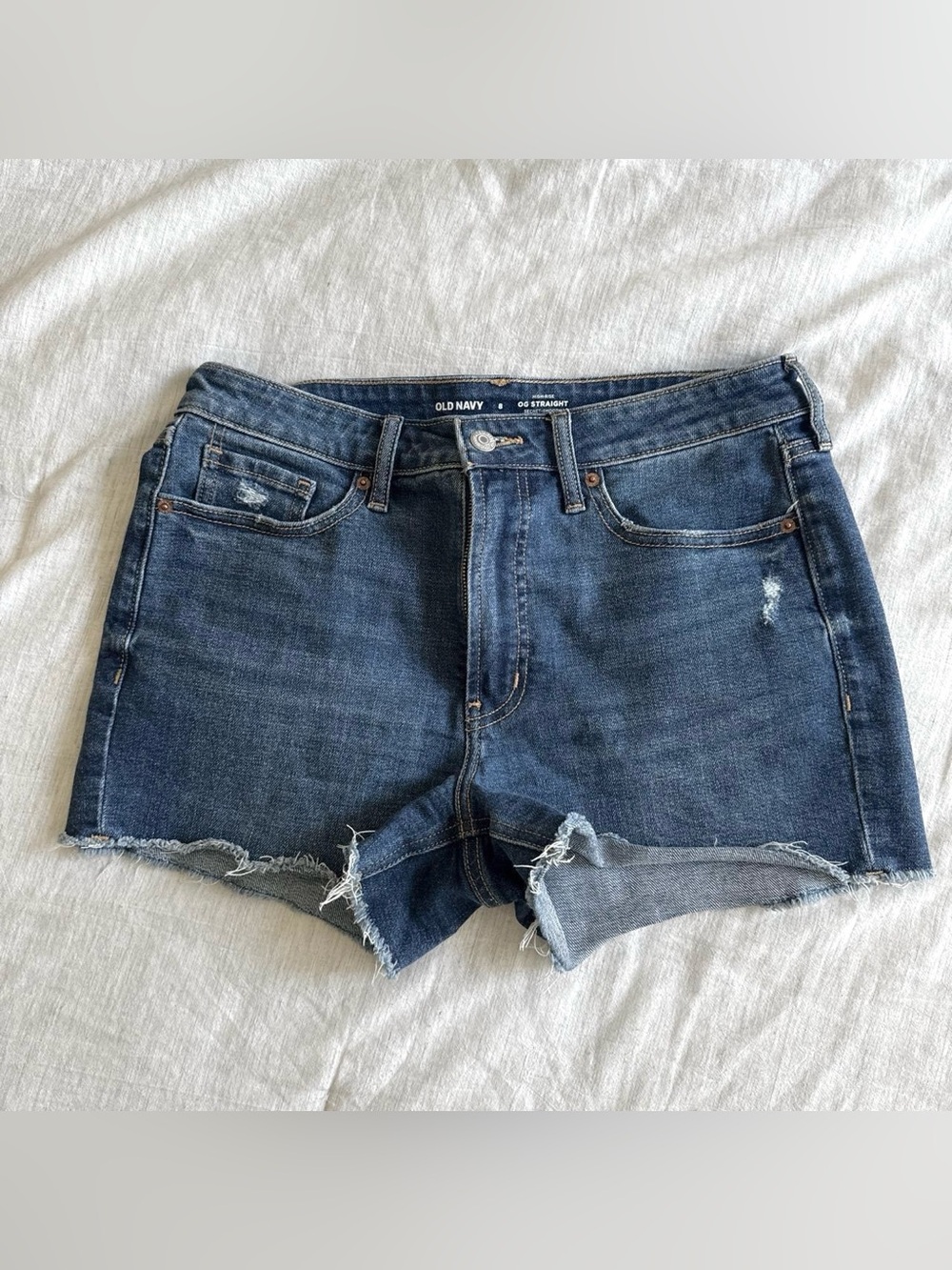 Old navy OG Straight High Rise Jean Shorts US 8 S